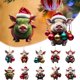 thumbnail image 1 of Adorno navideño de cerdo Homerr, adorno navideño de cerdo, colgante navideño con forma de cerdo de dibujos animados, adorno colgante para árbol de Navidad, decoración festiva para el hogar, 1 of 8