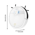 thumbnail image 3 of Carpet Cleaner Machine Robot Vacuum Cleaner with Suction Power 90Mins Runtime Robotic Vacuum Cleaner for Low Carpet Pet Hair Hard Floors Robot Vacuum Cleaner, 3 of 9