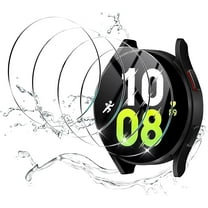4 Pack Compatible for Samsung Galaxy Watch 6 / Galaxy Watch 5/4 44mm Screen Protector Tempered Glass, Waterproof 9H Hardness Film Screen Protector for Galaxy Watch 6/5 / 4 Accessories