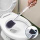 thumbnail image 2 of Juego de 2 escobilla de baño con soporte, escobilla de silicona para inodoro, kit de limpieza de baño con pinzas, color blanco, 2 of 5