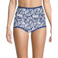 thumbnail image 2 of Bali Skimp Skamp Cool Cotton Brief 3-Pack White/Blue Whimsy/Turquoise Whimsy Floral 10 Women's, 2 of 2
