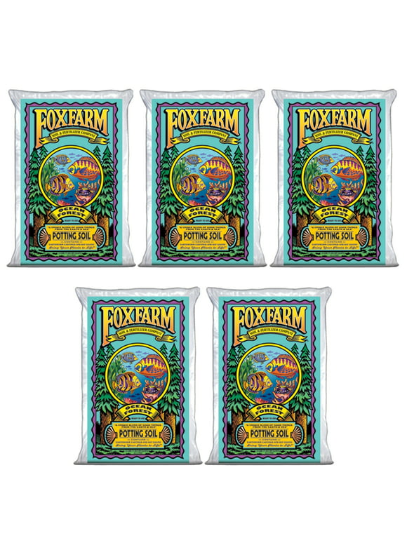 FoxFarm (#FX14053) Ocean Forest Potting Soil, 12-Quart (Pack of 5)