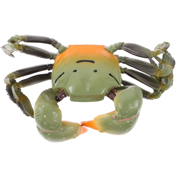 FUTUREORYY Fake Crab Marine Animal Figurines Plastic Decoration for Terrarium Ornament 1Pcs