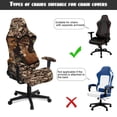 thumbnail image 6 of Uorisanigo Camo Gaming Chair Cover with Armrest Covers Stretchable Computer Chair Seat Cover with Elastic Edge Non Slip Office Chair Covers Gift for Holiday, 6 of 8