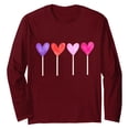 thumbnail image 4 of Aloohaidyvio Valentine Shirts for Women Long Sleeve Heart Graphic T Shirt Valentine Day Shirts Tee Tops, 4 of 5