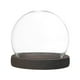 thumbnail image 1 of Uxcell Cúpula de Vidrio Cloche, Tarro Esférico D3.9In con Base de Madera para DIY Globos de Nieve/Pequeñas Plantas/Flores/Velas/Modelos/Souvenirs, Caja de Exhibición de Vidrio [Quemado], 1 of 1