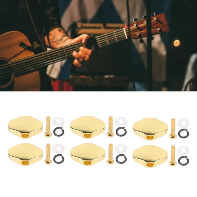 Superior Performance, Highly Adjustable Durable Metal Guitar Tuning Pegs For Electric Guitar With Screws And Washers