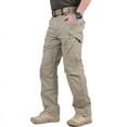 Cargo Pants Men's Stretch Cotton Work Pants Flexible Outdoor Waist Belt