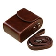 thumbnail image 2 of Estuche para cámara de cuero sintético, moderno, impermeable, profesional, a prueba de golpes, pequeño Café, 2 of 9
