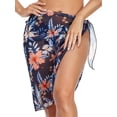 thumbnail image 1 of SAYOO - Blusas para mujer, falda transparente con amarre/cárdigan de manga larga para cubrir ropa de playa SAYOO Sexy, 1 of 7