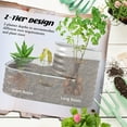 thumbnail image 4 of Outsunny 2-Tier Raised Garden Bed Galvanized Planter Box with Safety Edging, 4 of 10