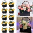 thumbnail image 1 of Productos Para El Hogar, 10 Uds., Bolsa De Regalo Práctica De Papel, Caja De Regalo De Flores De Papel Kraft Con Mango Reforzado, Bolsa De Mano Para Embalaje De Flores, Productos Para El Hogar Muyoka Hogar, 1 of 7