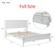 thumbnail image 4 of King/Queen/Full Size Modern White Solid Wood Platform Bed Frame[US-W] My Lux Decor Round, 4 of 6