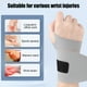 thumbnail image 4 of Muñequera de apoyo | Muñequera ajustable para esguinces, distensiones y protección de la vaina tendinosa | Nailon transpirable con protuberancias de masaje | Ajuste para mano izquierda y derecha |, 4 of 6