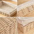 thumbnail image 4 of Dvumao Vines Woven Storage Basket, Polyester Clothing Storage Basket, Multi-Purpose Storage Tray, 4 of 7