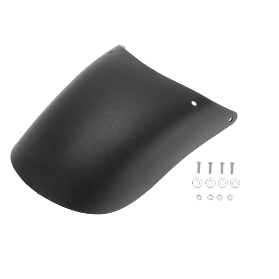 Unique Bargains Plastic Motorcycle Fender Front Tire Mudguard Splash Guard Wheel Cover for Harley Cruiser Chopper Bobber 1 Set Black 04 with mounting screws 22x11cm