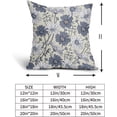 thumbnail image 3 of Blue White Daisy Floral Pillow Covers 18x18 Inch Set of 2,Spring Summer Flowers Decorative Throw Pillow Cases Vintage Cushion Covers Rustic Decoration Gift Farmhouse Sofa Couch Bed Decor, 3 of 6