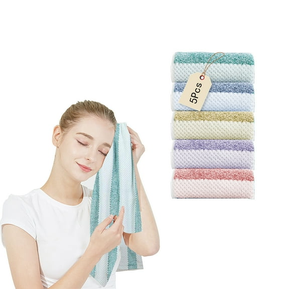 Clearance! Boovnll 5Pcs Hand Towels Set, 14x29" Super Absorbent & Soft Quick Dry Bath Towels Microfiber Thicken Hand Towels for Bathroom, Hotel, Shower, Pool, Spa, Towels
