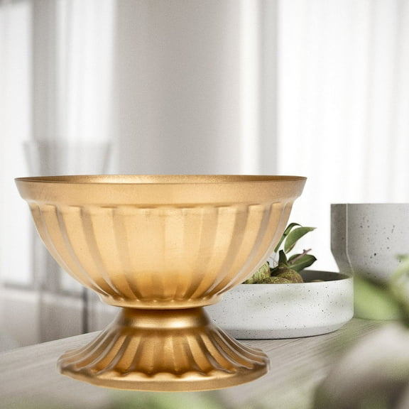 MLINS  Planter Pots Metal Flower Glass Florarium Sturdy Vase