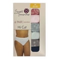 thumbnail image 2 of Secret Treasures Women's Seamless High-Cut Panties, 6-Pack, 2 of 5
