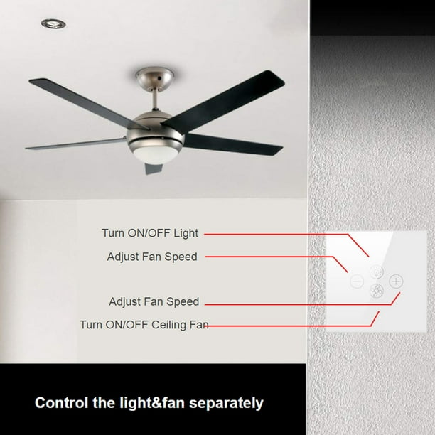 Smart Wifi Fan Light Switch Eu Us, Remote Control Ceiling Fan Light Switch