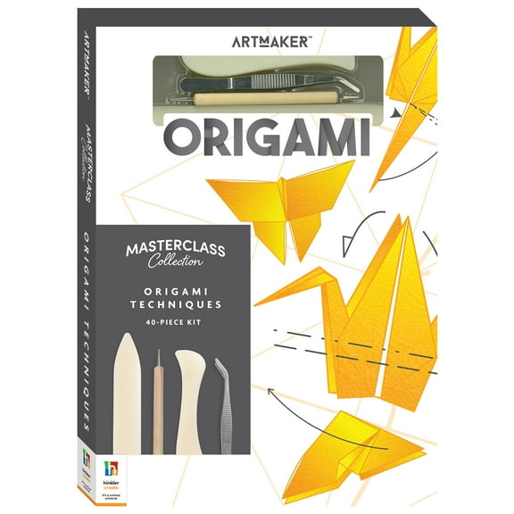 Art Maker Masterclass Collection: Origami Techniques Kit - Beginner to Advanced Origami - Japanese Art - Origami Guide - Craft Kits - Arts and Craft for Adults