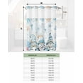 thumbnail image 6 of No Hook Shower Curtain with Snap in Liner, Summer Gnome with Anchor Helm Seashell Starfish Coral Turtle Shower Curtains for Bathroom, Washable Shower Curtain Liner Set with Mesh Top Window, 72"x72", 6 of 6