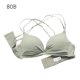 thumbnail image 1 of Sujetador sin costuras Wireless Thicken Sexy Hacer subir Underwear Lencería elástica transpirable, Verde, 80B sidaley AP001256-11B, 1 of 7