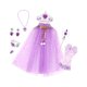 thumbnail image 4 of Conjunto de disfraz de princesa, disfraz de princesa para niñas, para festivales, juegos de simulación Púrpura, 4 of 8