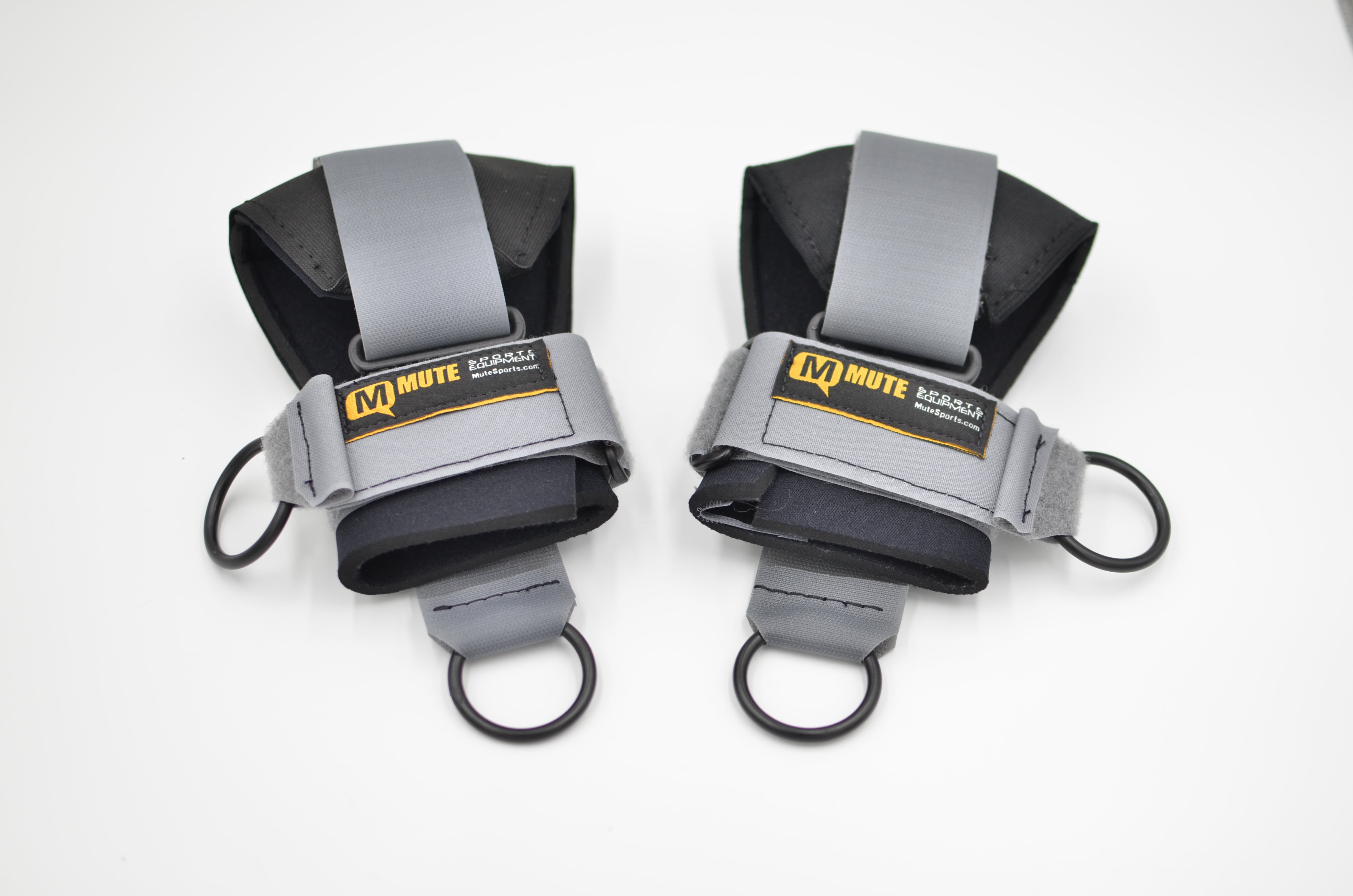 Mute Sports Equipment COMBO of Bull Split Ropes® & Grasping Cuffs. A Grip Aid Tool and Seated Jump Rope