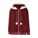 thumbnail image 5 of Abrigos y chaquetas casuales de manga larga con capucha, abrigos de invierno para mujer, chaqueta polar con capucha, cárdigan de patchwork con bloques de color, abrigo con bolsillo, abrigo para mujer, 5 of 8
