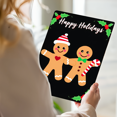 thumbnail image 7 of 1pc Metal Wall Sign, 8x12 Inches, Happy Holidays Gingerbread Man Decorative Sign, Perfect for Christmas, Festive Winter Decor, Ideal for Home, Cafe, Bar, Kitchen, Holiday Decorations, 7 of 7