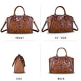 thumbnail image 5 of Genuine Leather Purse and Handbag for Women Retro Leather Crossbody Shoulder Bag, 5 of 7