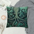 thumbnail image 2 of JEUXUS  Throw Pillow Case Cool Octopus Square Cushion Cover Standard Pillowcase for Men Women Home Decorative Sofa Armchair Bedroom Livingroom, 2 of 5