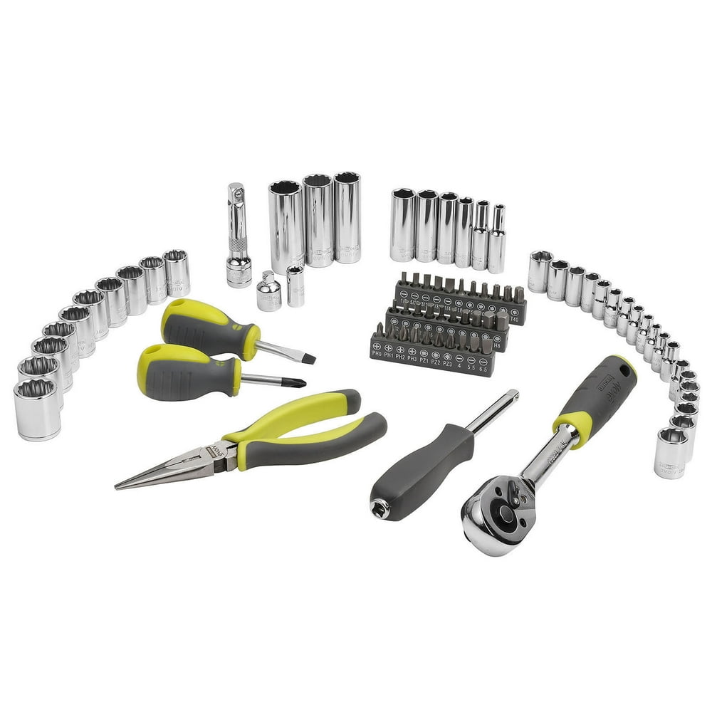 Craftsman Evolv Mechanics Tool Set 77 pc. Standard SAE Metric Alloy