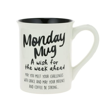 Tabletop Monday Prayer Mug Stoneware Wish For Week Ahead 6010067