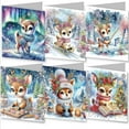 thumbnail image 1 of Christmas DIY Greeting Cards Set, 5D Craft Kit for Creating Memorable Holiday Moments, Diverse Festive Designs, Easy Instructions, High-Quality Cardstock & Resin, 1 of 8