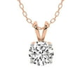 thumbnail image 2 of 5 Carat Round IGI Certified Lab Grown Diamond Pendant Necklace For Women | FG-VS Solitaire Pendant Necklace 14K Yellow Gold | Quartze Split Bail, 2 of 8