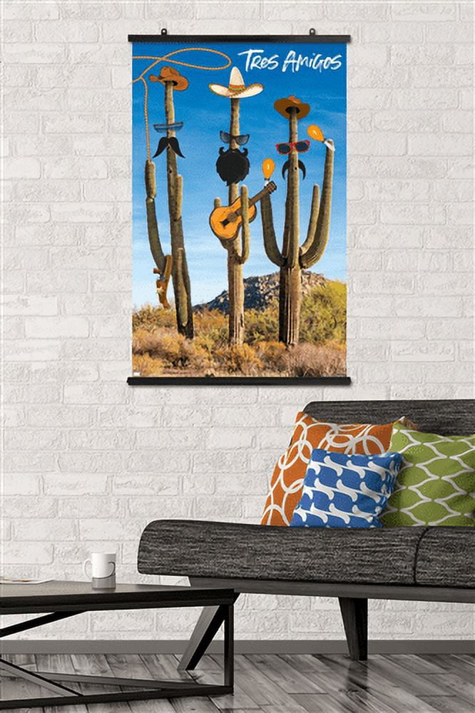 Cactus -Tres Amigos Wall Poster, 22.375" x 34"