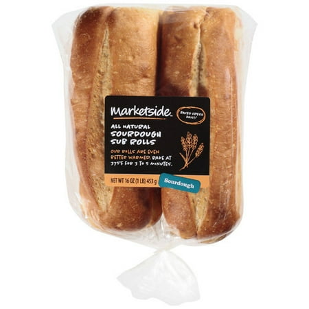 Marketside Sourdough Sub Rolls, 16 oz