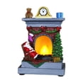 thumbnail image 2 of Adorno Navideño Resina Con Nocturna para Chimenea Muñeco Nieve Anciano Brillante (A), 2 of 9