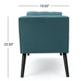 thumbnail image 2 of Gwyneth Fabric Bench, Dark Teal, 2 of 6