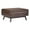 Chestnut Brown, variant on Faux Leather Storage Coffee Table Ottoman in Black