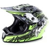 Cyclone ATV MX Dirt Bike Off-Road Helmet DOT/ECE Approved - Green - Youth Small