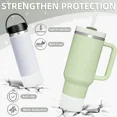 thumbnail image 4 of Funda inferior de botella con purpurina de silicona, accesorios para tazas, almohadilla antideslizante para botella de agua, aislamiento térmico, cubierta de taza deportiva para vaso, 4 of 5
