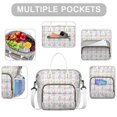 thumbnail image 2 of Pineapple Large Lunch Bag Women Insulated Lunch Box for Work Leakproof Soft Cooler for Picnic Travel Road Trips, Loncheras Para Mujer Adult, 2 of 6