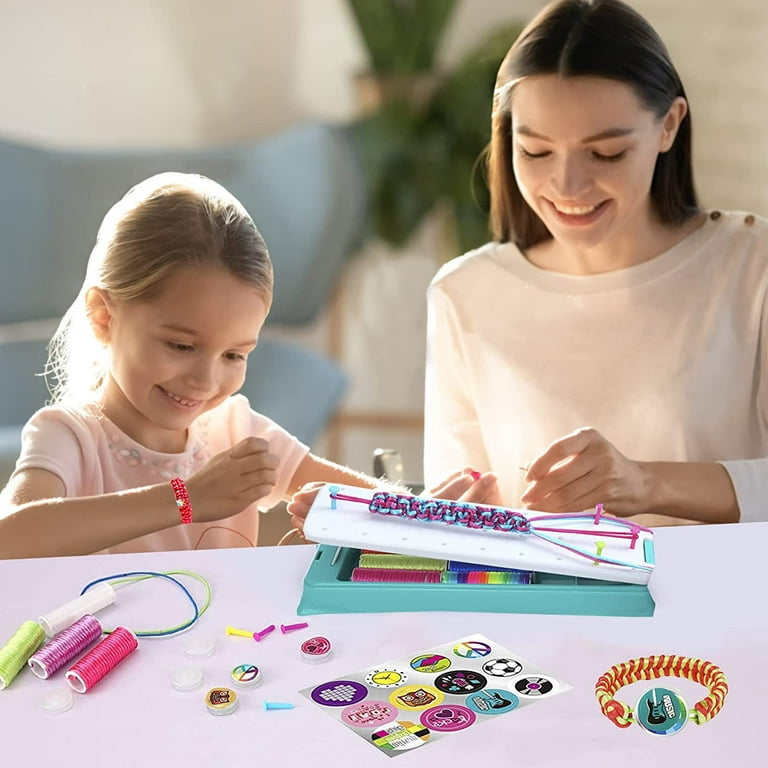 Making Bracelet Craft Toys for Girls Ages 6 to 12, Arts and Crafts Toys for Kids  Age 8 9 10 11 12 Years Old, Bracelet String and Rewarding Activity,  Christmas and Birthday Gifts for Teen Girls 