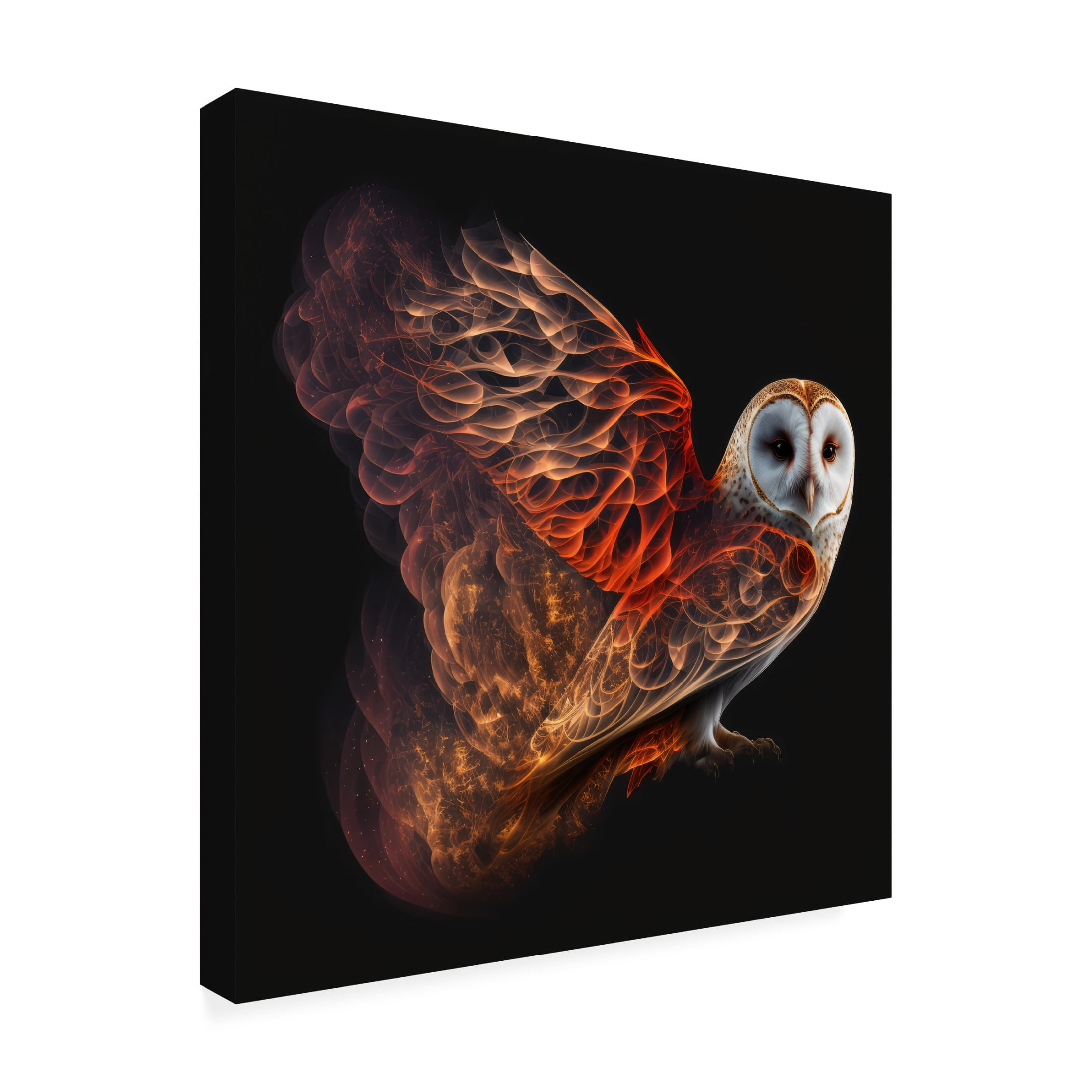 Canvas Wall Art - The Golden Valley 'Blodeuwedd' Wall Art for Living Room, Bedroom, or Office Décor by Trademark Fine Art - 35 x 35 Inches