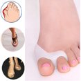 thumbnail image 2 of 1 par de dedos de los pies de Gel de silicona, separador de dedos del pie con dos orificios, Protector de pulgar en valgo, ajustador de juanetes, protector de Hallux Valgus para el cuidado de los pies Gao Jinjia LED, 2 of 2