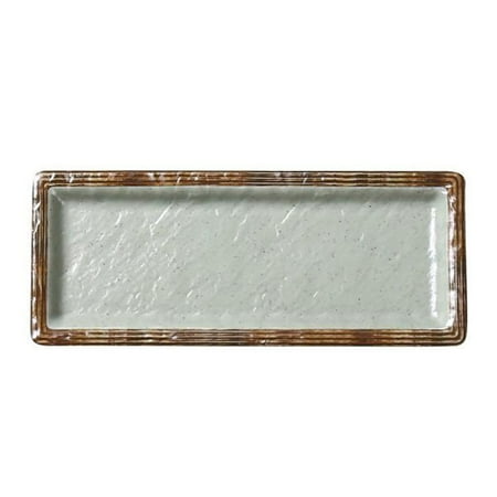 

Yoto Rectangular Deep Sushi Plate 9 1/2 W X 3 3/4 L X 3/4 H Melamine White